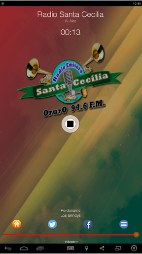 Android application Radio Santa Cecilia FEDBAMPO screenshort