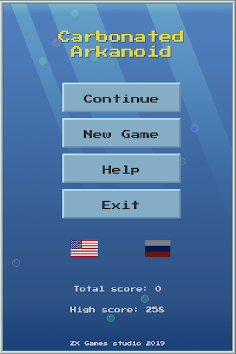 Android application Carbonated Arkanoid: classic b screenshort