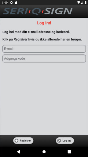 Seri Q Sign - Skiltebestilling Screen 2