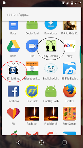 Android application Easy Communication screenshort