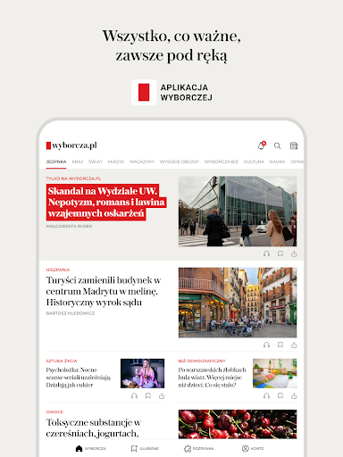WYBORCZA: fakty, newsy, opinie screenshot 9