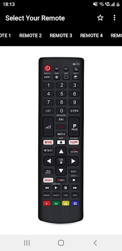 WebOS TV Remote Screen 2