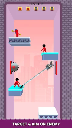 Rope Race 3D - Ninja Assassin - Screenshot 1
