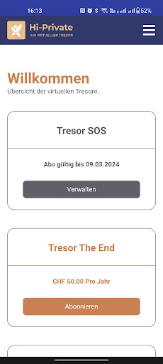 Android application Hi-Private screenshort
