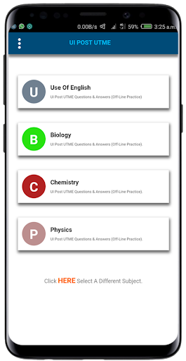 UI POST UTME Screen 2