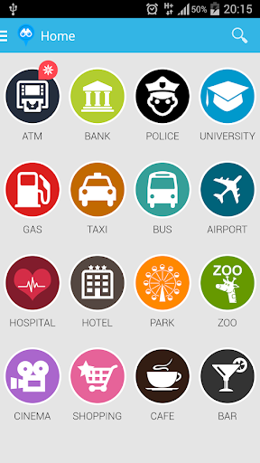 Android application Find Near Places screenshort