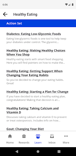 Premera Healthy Rewards Screen 3