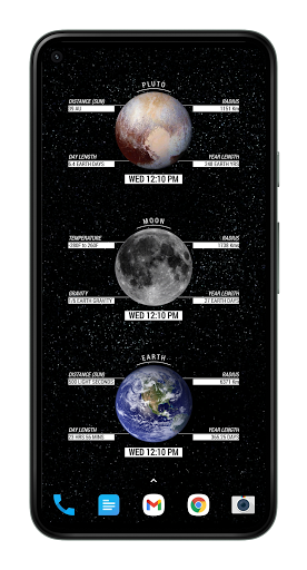 Android application COSMOS (KWGT) screenshort
