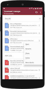 Document manager - Document organizer Screenshot