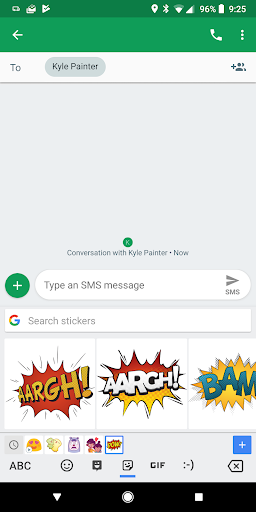 Android application Comic Exclamation Sticker Pack screenshort