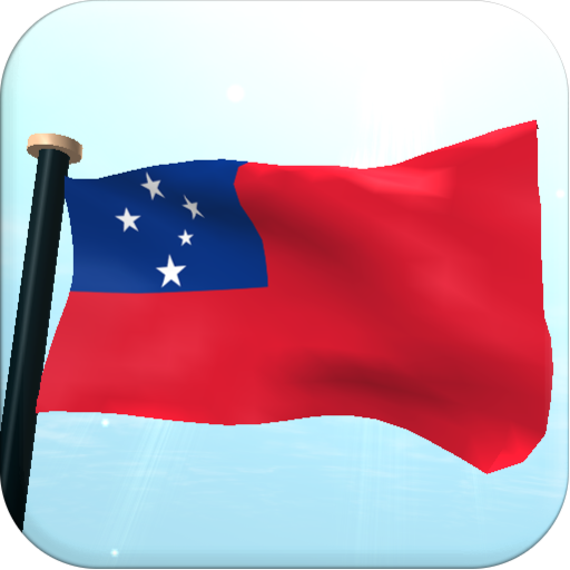 Samoa Flag 3D Free Wallpaper logo