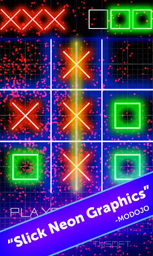 Tic Tac Toe Glow by TMSOFT  screenshots 1