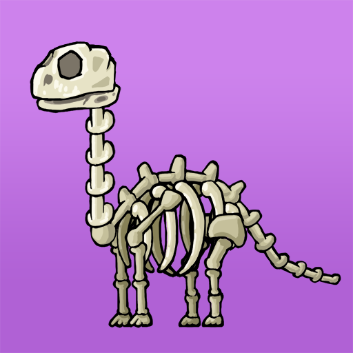 Strange dinosaur park craft logo