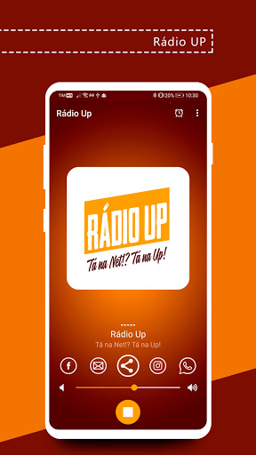 Android application Rádio UP screenshort