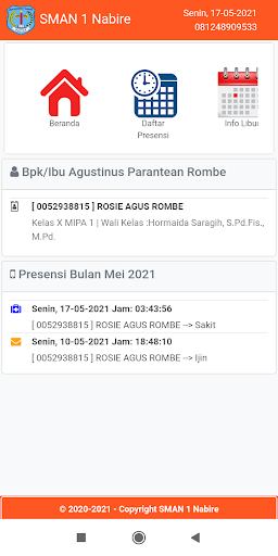 Modul Orang Tua Presensi SMANS
