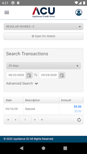 Appliance CU Mobile Screen 3