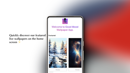 Android application Good Mood Live AI Wallpapers screenshort