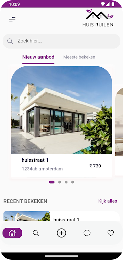 Android application Huis Ruilen screenshort