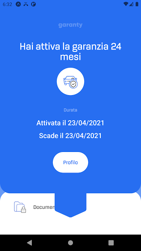 Android application Garanty screenshort