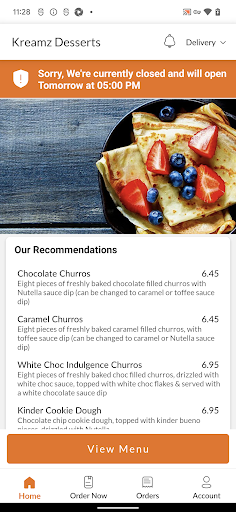 Kreamz Desserts Screen 2
