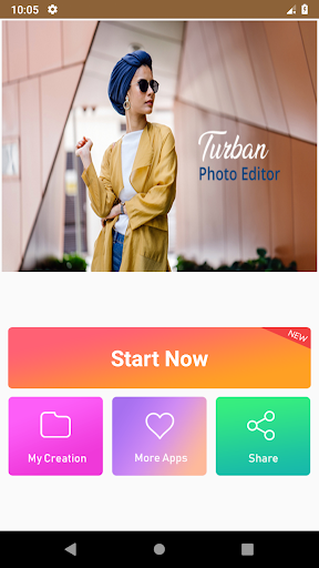 Android application Turban Photo Editor screenshort