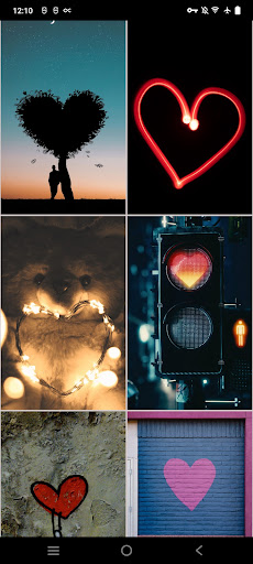 Android application Love & Hearts Wallpapers screenshort