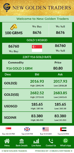 Android application GOLDEN TRADERS screenshort