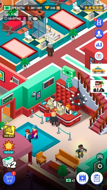 Captura 6 Idle Hotel Empire Tycoon - Juego Simulador Gestión android