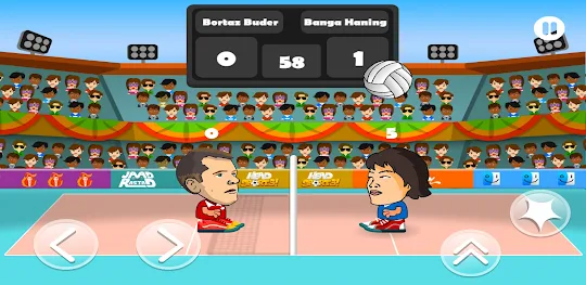 Juego de deporte de voleibol