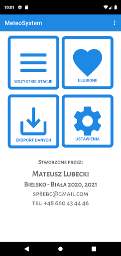 Android application Meteo System screenshort
