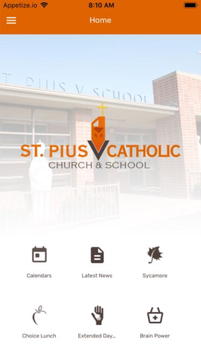 Android application St. Pius V Catholic School screenshort