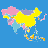 Asia Map Puzzle icon