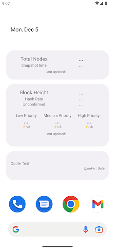 Bitcoin Timechain Widgets Screen 2