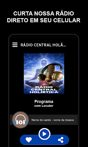 Android application RÁDIO CENTRAL HOLÍSTICA screenshort