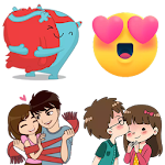 Cover Image of Download Love stickers  APK