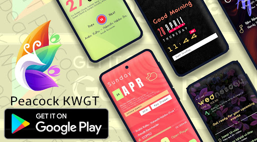 Android application Peacock KWGT screenshort