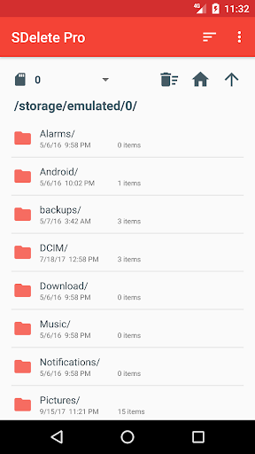 Android application SDelete Pro - File Shredder screenshort