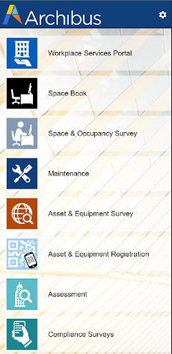 Android application Archibus Mobile Client screenshort