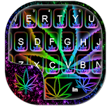 Glow Rasta Weed Keyboard Theme icon