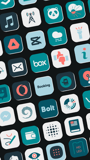 Flat Green Squares Icon Pack Screen 3