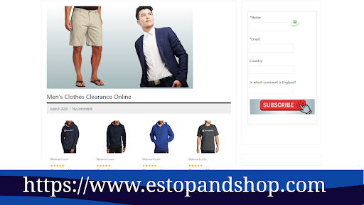eStopandshop Online Shopping Screen 2