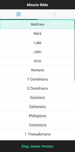 Android application Miracle Bible screenshort