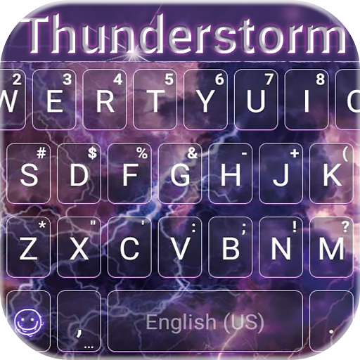 Thunderstorm Keyboard Backgrou  Icon