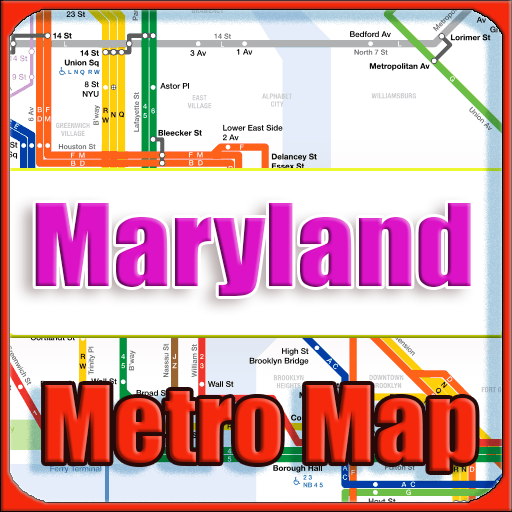 Maryland USA Metro Map Offline