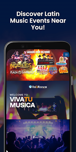 Android application VivaTuMusica screenshort