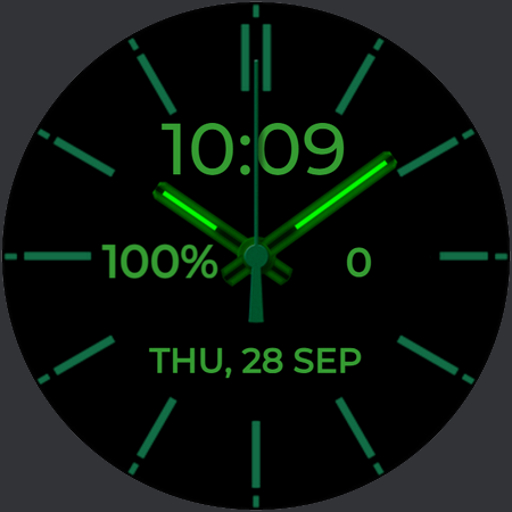 Neon Green watchface logo