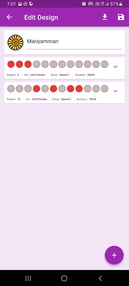 #10. LED Chaser Editor (Android) Ved: Sakthi Controller (OPC) Pvt Ltd