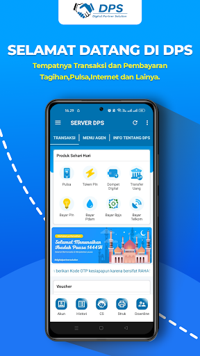 Android application Server Dps - Agen Pulsa & PPOB screenshort