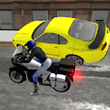 Stunt Police Motorbike 3D icon