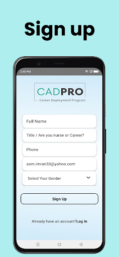 Android application CADPRO Candidate App screenshort